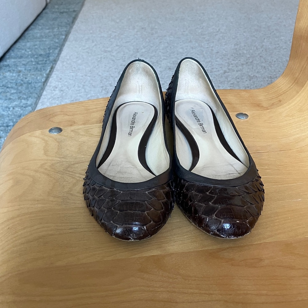 Alexandre Birman vintage snakeskin flats